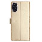 For Honor 200 Cherry Blossom Butterfly Skin Feel Embossed PU Phone Case(Gold) - 3