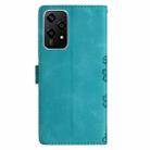 For Honor 200 Lite Global Cherry Blossom Butterfly Skin Feel Embossed PU Phone Case(Green) - 3