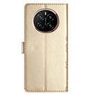 For Honor Magic7 Pro Cherry Blossom Butterfly Skin Feel Embossed PU Phone Case(Gold) - 3