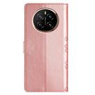 For Honor Magic7 Pro Cherry Blossom Butterfly Skin Feel Embossed PU Phone Case(Rose Gold) - 3