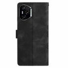 For Honor 400 Pro Global 160.8mm Cherry Blossom Butterfly Skin Feel Embossed PU Phone Case(Black) - 3