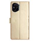 For Honor 400 Pro Global 160.8mm Cherry Blossom Butterfly Skin Feel Embossed PU Phone Case(Gold) - 3