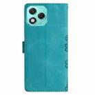 For Honor 400 Lite Global Cherry Blossom Butterfly Skin Feel Embossed PU Phone Case(Green) - 3