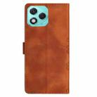 For Honor 400 Lite Global Cherry Blossom Butterfly Skin Feel Embossed PU Phone Case(Brown) - 3