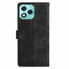 For Honor 400 Lite Global Cherry Blossom Butterfly Skin Feel Embossed PU Phone Case(Black) - 3