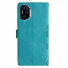 For Honor 400 Global 156.5mm Cherry Blossom Butterfly Skin Feel Embossed PU Phone Case(Green) - 3
