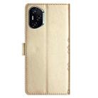 For Honor 400 Global 156.5mm Cherry Blossom Butterfly Skin Feel Embossed PU Phone Case(Gold) - 3