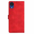 For Samsung Galaxy A04 Core Cherry Blossom Butterfly Skin Feel Embossed PU Phone Case(Red) - 3