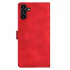 For Samsung Galaxy A04s Cherry Blossom Butterfly Skin Feel Embossed PU Phone Case(Red) - 3