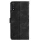 For Samsung Galaxy A10 / M10 Cherry Blossom Butterfly Skin Feel Embossed PU Phone Case(Black) - 3