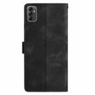 For Samsung Galaxy A14 5G Cherry Blossom Butterfly Skin Feel Embossed PU Phone Case(Black) - 3
