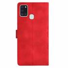 For Samsung Galaxy A21s Cherry Blossom Butterfly Skin Feel Embossed PU Phone Case(Red) - 3