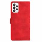 For Samsung Galaxy A52 5G Cherry Blossom Butterfly Skin Feel Embossed PU Phone Case(Red) - 3