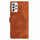 For Samsung Galaxy A53 5G Cherry Blossom Butterfly Skin Feel Embossed PU Phone Case(Brown) - 3