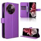 For vivo V30e 5G Diamond Texture Leather Phone Case(Purple) - 1