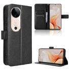 For vivo S19 5G Diamond Texture Leather Phone Case(Black) - 1