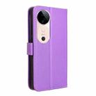 For vivo S19 5G Diamond Texture Leather Phone Case(Purple) - 3