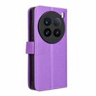 For vivo X100 Ultra 5G Diamond Texture Leather Phone Case(Purple) - 3