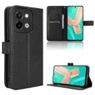 For vivo Y28 4G Diamond Texture Leather Phone Case(Black) - 1