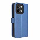 For vivo Y28 4G Diamond Texture Leather Phone Case(Blue) - 3