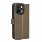 For vivo Y28 4G Diamond Texture Leather Phone Case(Brown) - 3