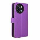 For vivo Y58 5G Diamond Texture Leather Phone Case(Purple) - 3