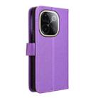 For vivo T3 Pro 5G / iQOO Z9S Pro 5G Diamond Texture Leather Phone Case(Purple) - 3