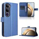 For vivo V40 Lite 4G / 5G IDN Diamond Texture Leather Phone Case(Blue) - 1