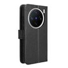 For vivo X200 5G Diamond Texture Leather Phone Case(Black) - 3