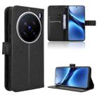 For vivo X200 Pro 5G Diamond Texture Leather Phone Case(Black) - 1