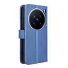 For vivo X200 Pro 5G Diamond Texture Leather Phone Case(Blue) - 3