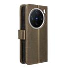 For vivo X200 Pro mini 5G Diamond Texture Leather Phone Case(Brown) - 3