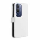 For vivo Y19s 4G Diamond Texture Leather Phone Case(White) - 3