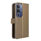 For vivo Y19s 4G Diamond Texture Leather Phone Case(Brown) - 3