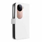 For vivo V40e 5G / iQOO Z9S 5G Diamond Texture Leather Phone Case(White) - 3