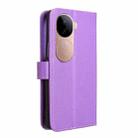For vivo V40e 5G / iQOO Z9S 5G Diamond Texture Leather Phone Case(Purple) - 3