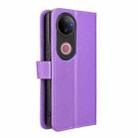 For vivo V50 5G Diamond Texture Leather Phone Case(Purple) - 3