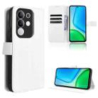For vivo Y29 4G / T4x 5G Diamond Texture Leather Phone Case(White) - 1