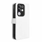 For vivo Y29 4G / T4x 5G Diamond Texture Leather Phone Case(White) - 3