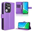 For vivo Y29 4G / T4x 5G Diamond Texture Leather Phone Case(Purple) - 1