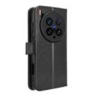 For vivo X200 Ultra 5G Diamond Texture Leather Phone Case(Black) - 3