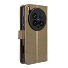 For vivo X200 Ultra 5G Diamond Texture Leather Phone Case(Brown) - 3