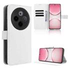 For vivo T4 5G / iQOO Z10 5G Global Diamond Texture Leather Phone Case(White) - 1