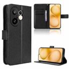 For vivo X200 FE / S30 Pro mini Diamond Texture Leather Phone Case(Black) - 1