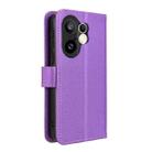 For vivo X200 FE / S30 Pro mini Diamond Texture Leather Phone Case(Purple) - 3