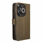 For Xiaomi Redmi Turbo 3 5G Diamond Texture Leather Phone Case(Brown) - 3