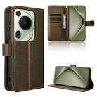 For Huawei Pura 70 Pro / 70 Pro+ Diamond Texture Leather Phone Case(Brown) - 1