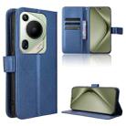 For Huawei Pura 70 Ultra Diamond Texture Leather Phone Case(Blue) - 1