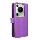 For Huawei Pura 70 Ultra Diamond Texture Leather Phone Case(Purple) - 3