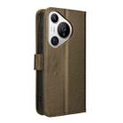 For Huawei Pura 70 Diamond Texture Leather Phone Case(Brown) - 3
